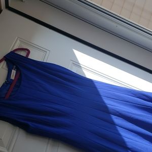 Calvin bright blue business conservative work dress casual attire professional